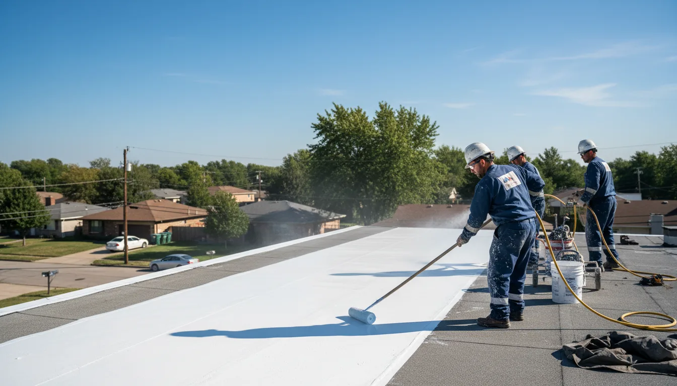Commercial roof coating in Millersview, TX near me